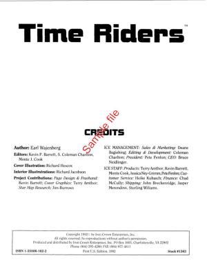 Sample File Time Riders
