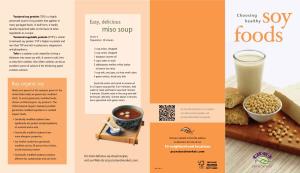 Miso Soup Textured Vegetable Protein (TVP®) Is Similar Serves 4 to Textured Soy Protein