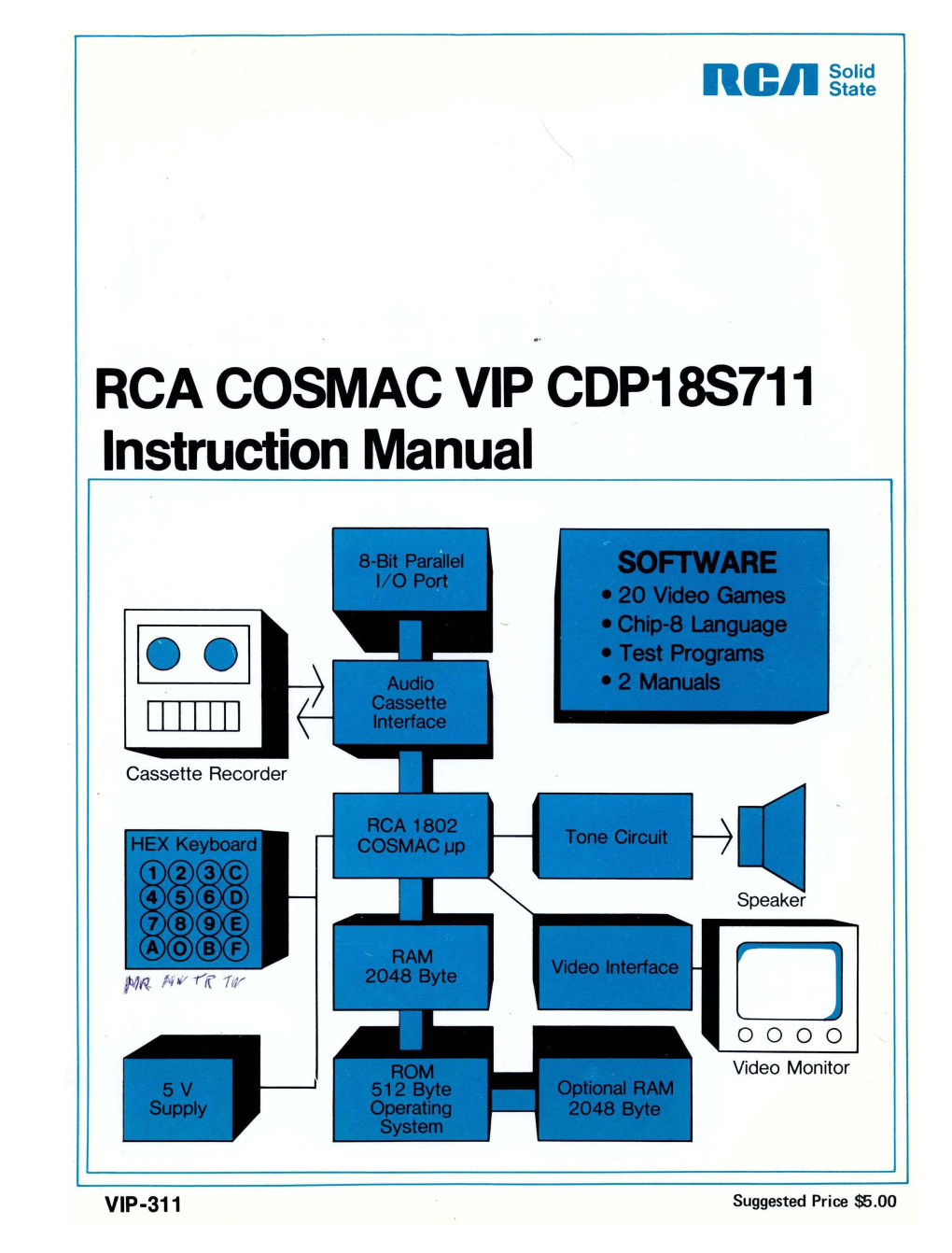 RCA COSMAC VIP CDP188711 Instruction Manual