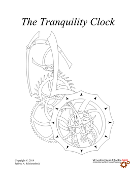 Tranquility Clock Kit and Plan Manual