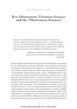 Kew Observatory and the Evolution of Victorian Science, 1840–1910