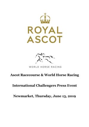 Ascot Racecourse & World Horse Racing International Challengers