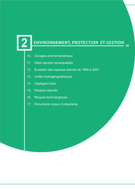 2 Environnement, Protection Et Gestion