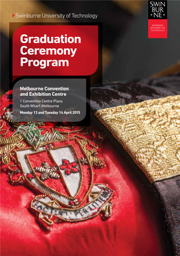 Swinburne Graduation Ceremony Program April 2015