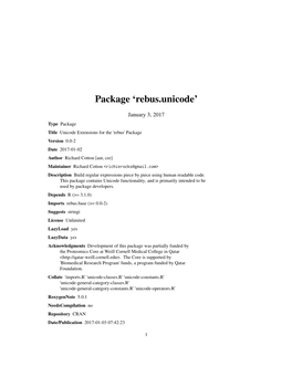 Package 'Rebus.Unicode'
