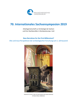 70. Internationales Sachsensymposion 2019