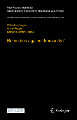Remedies Against Immunity?
