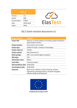 D2.2 Sota Revision Document V1