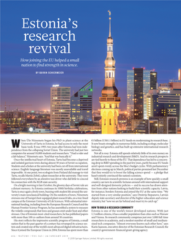 Estonia's Research Revival