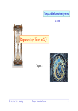 Representing Time in SQL