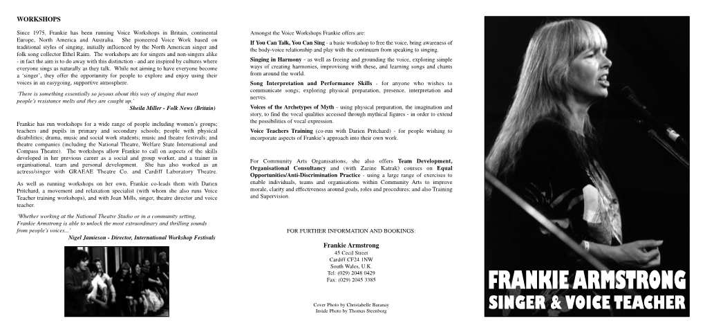 Frankie Publicity Booklet