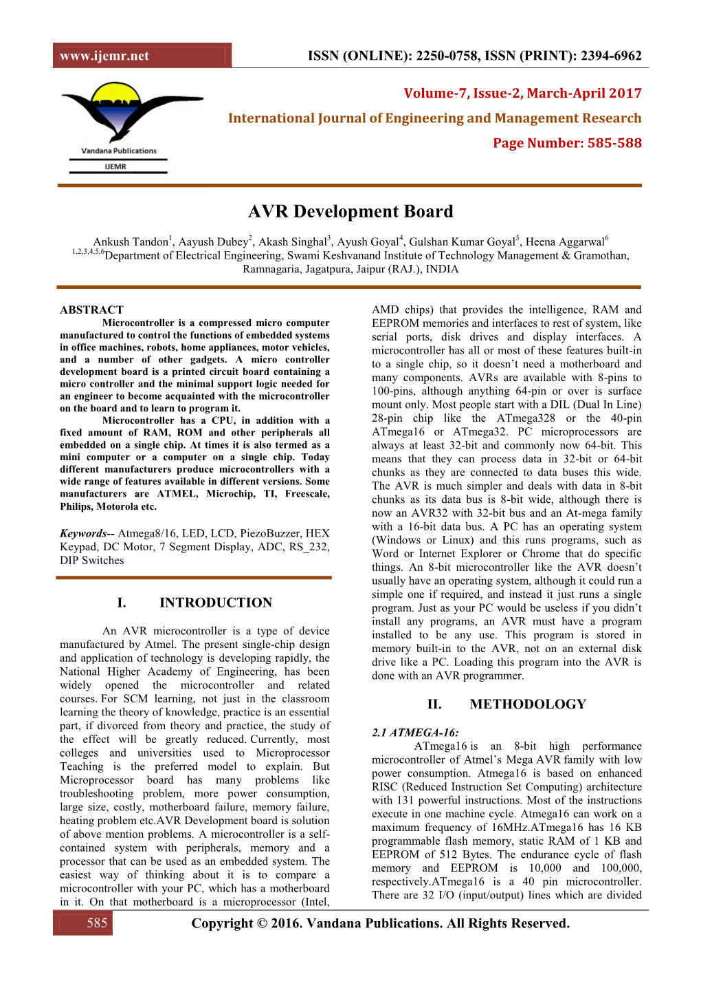 AVR Development Board