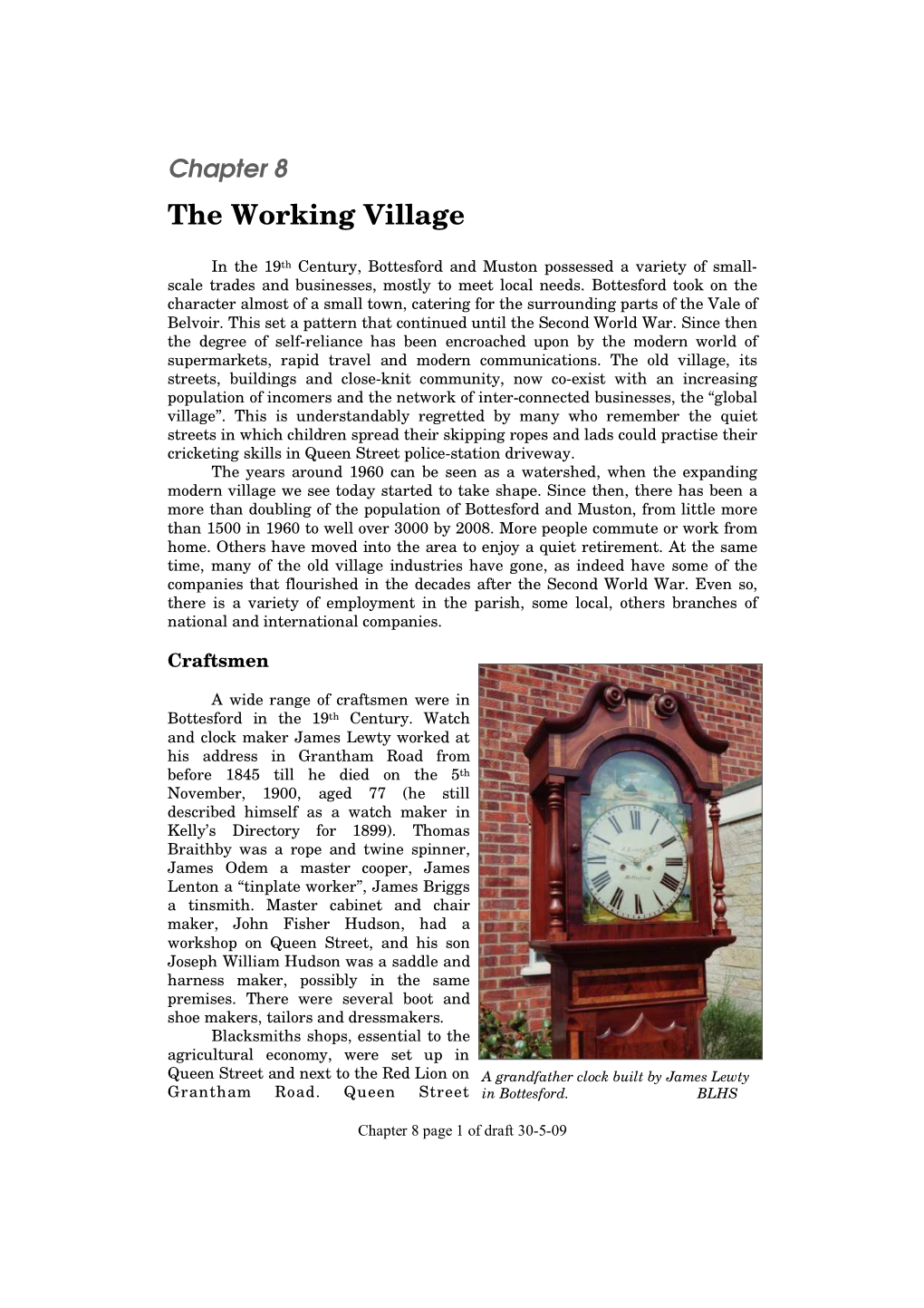 Chapter 8 the Working Village