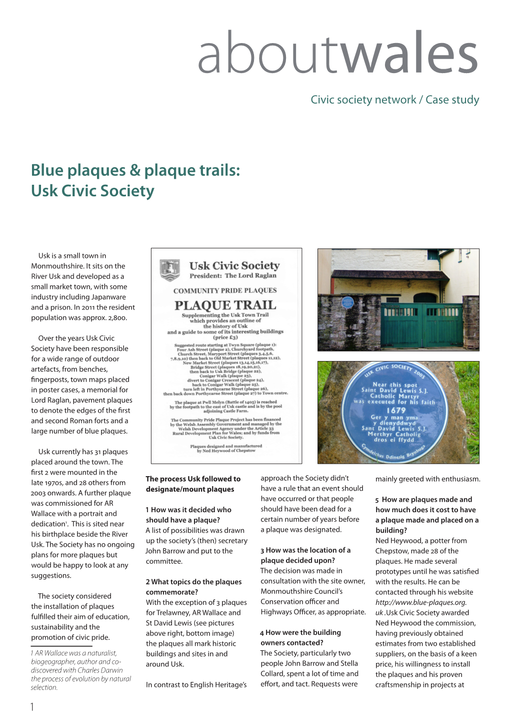 Blue Plaques & Plaque Trails