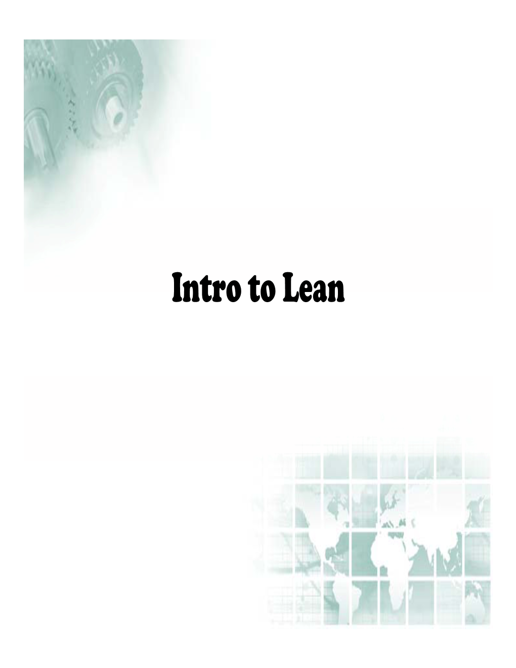 Intro to Lean