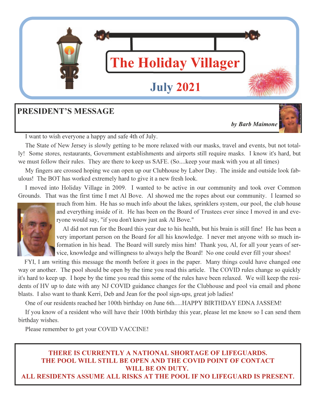 The Holiday Villager July 2021