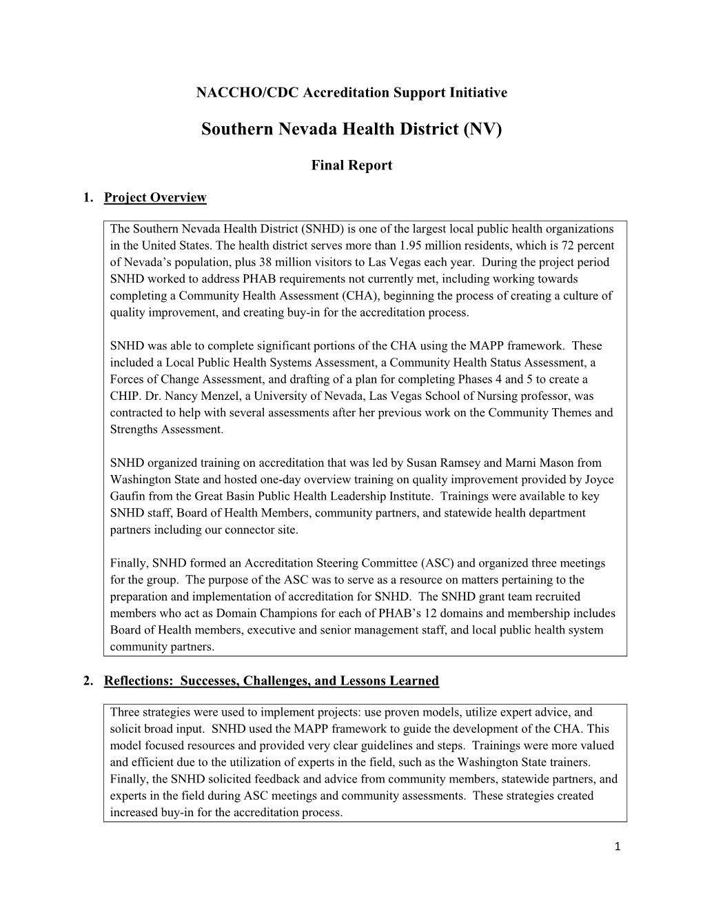 Southern Nevada Health District (NV)