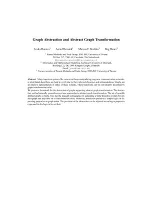 Graph Abstraction and Abstract Graph Transformation