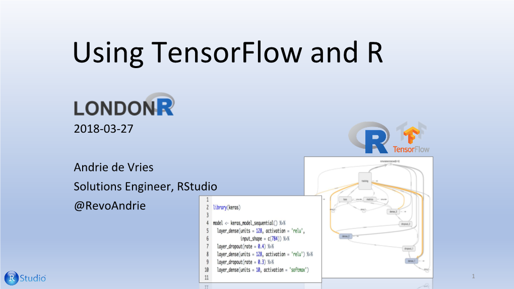 Using Tensorflow and R