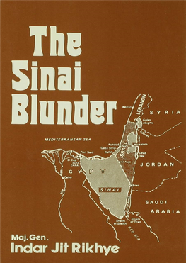 The Sinai Blunder the Sinai Blunder'