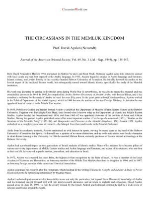 The Circassians in the Memlük Kingdom