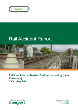 Rail Accident Report