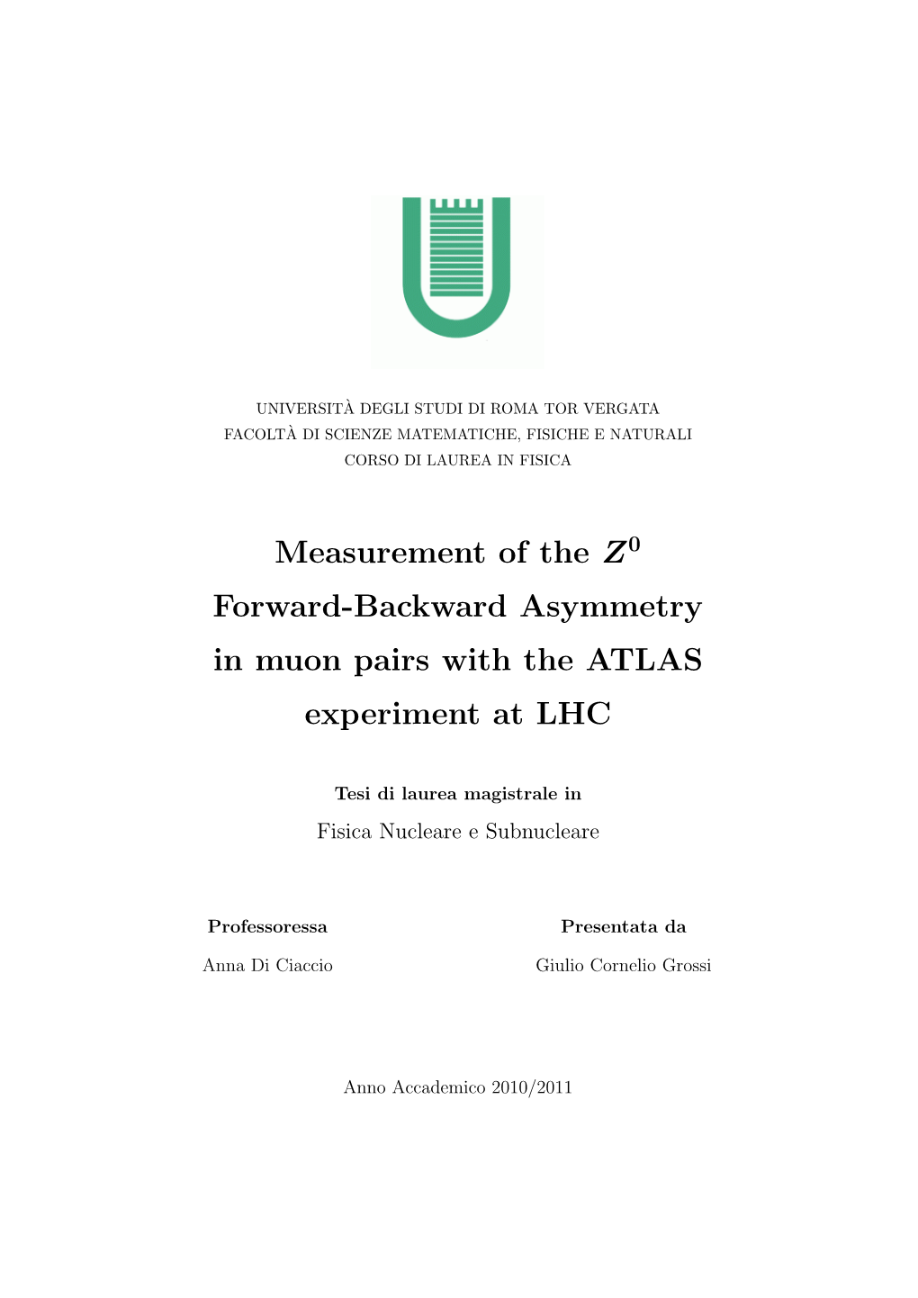 Measurement of the Z Forward-Backward Asymmetry in Muon Pairs with the ATLAS Experiment At
