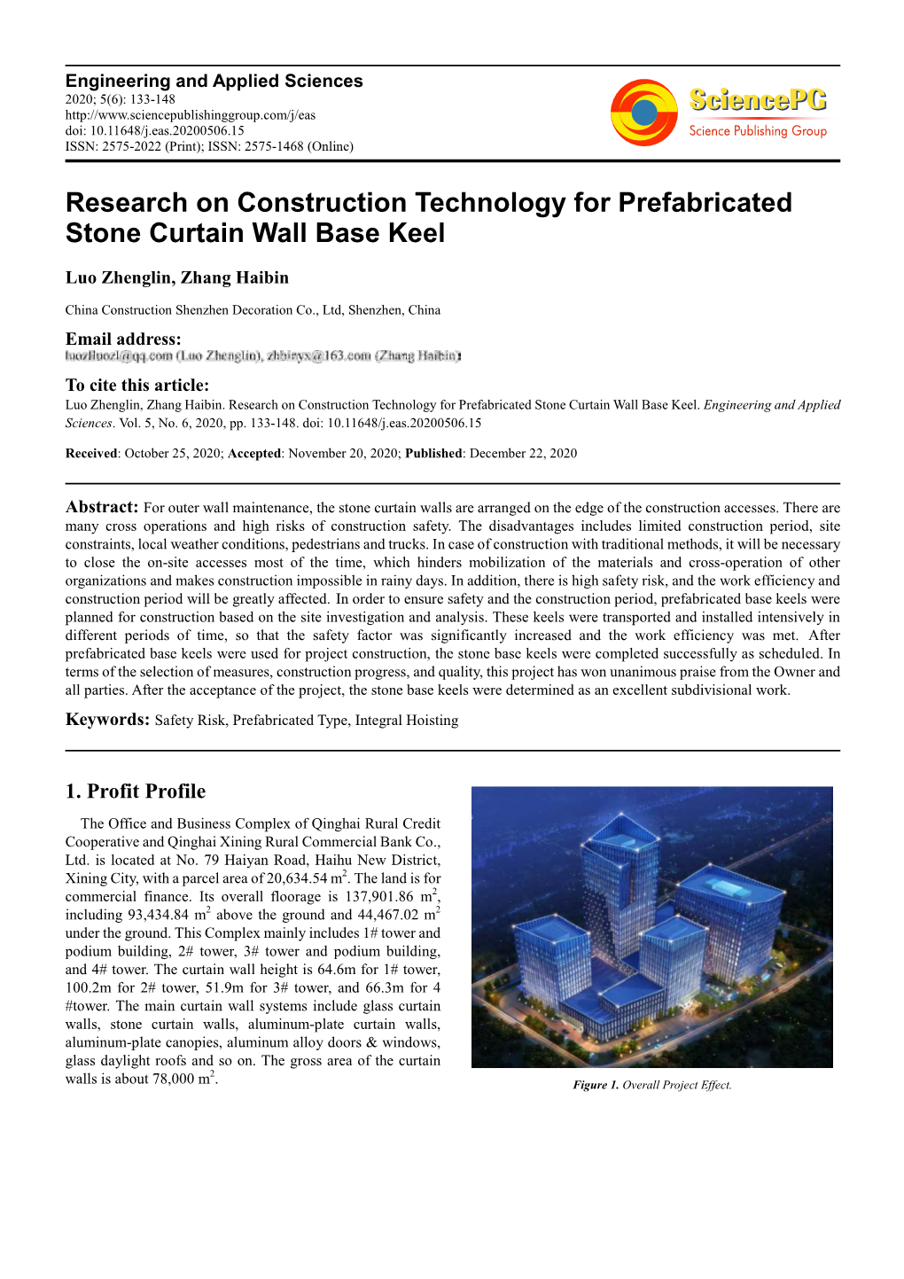 Research on Construction Technology for Prefabricated Stone Curtain Wall Base Keel