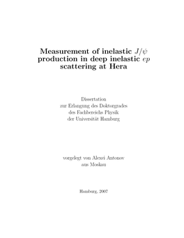 Production in Deep Inelastic Ep Scattering at Hera