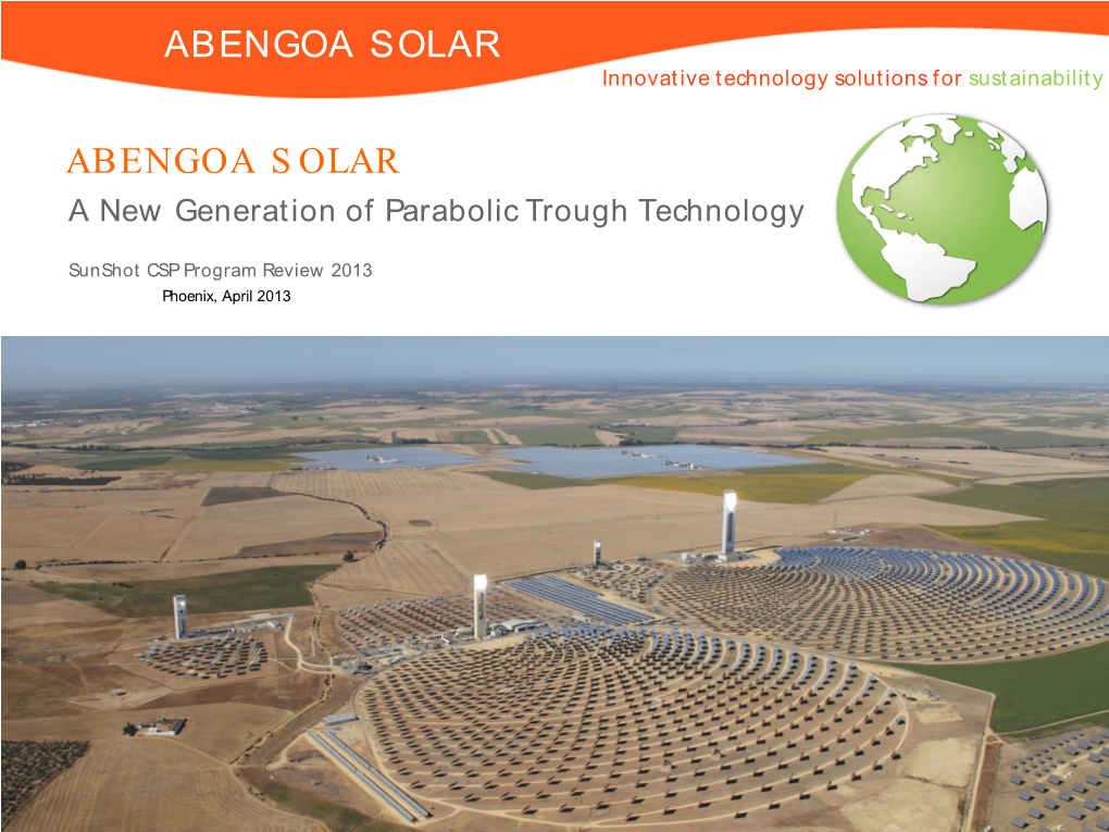 A New Generation of Parabolic Trough Technology