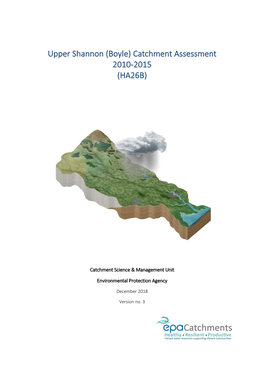 Upper Shannon (Boyle) Catchment Assessment 2010-2015 (HA26B)