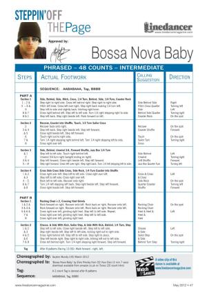 Bossa Nova Baby PHRASED – 48 COUNTS – INTERMEDIATE
