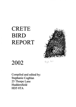 Crete Bird Report 2002