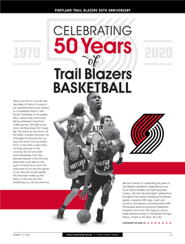 Trail Blazers 50Th Anniversary
