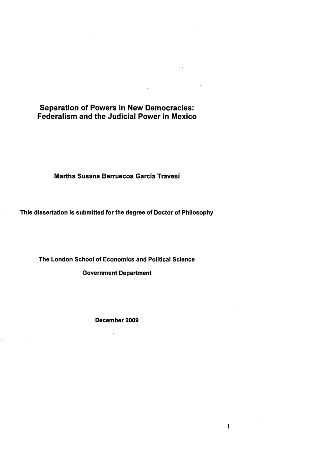 Federalism and the Judicial Power in Mexico