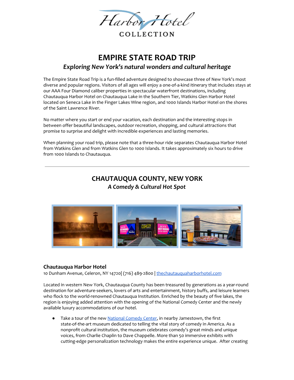 Empire State Road Trip Itinerary