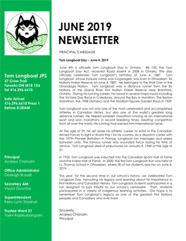 June 2019 Newsletter