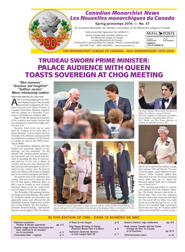Palace Audience with Queen Toasts Sovereign at Chog