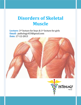 Disorders of Skeletal Muscle
