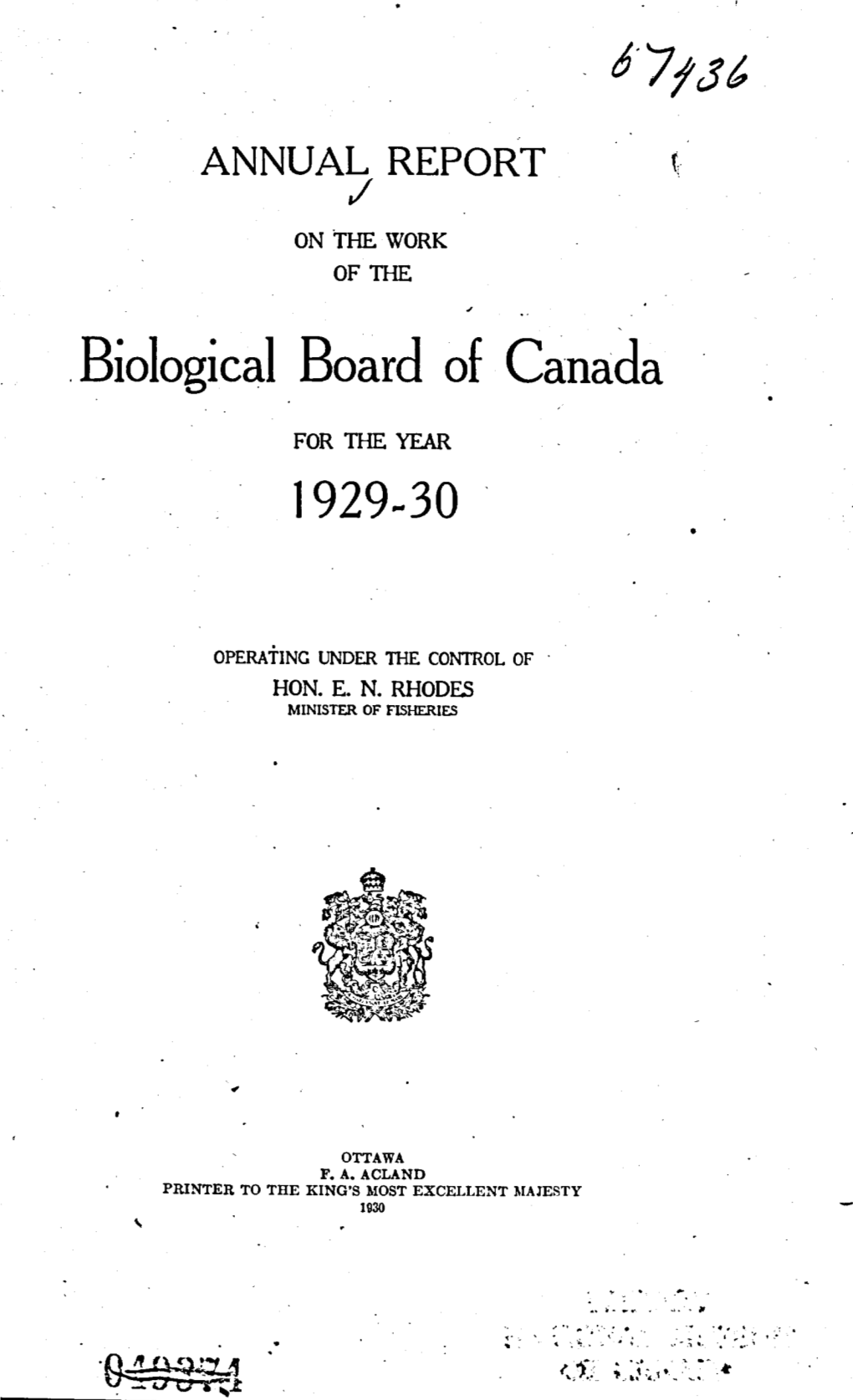 Annual Report 1929-32
