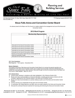 Sioux Falls Arena and Convention Center Board