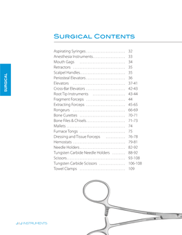 Surgical Contents Oe Lms