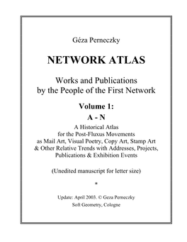 Network Atlas by Geza Perneczky