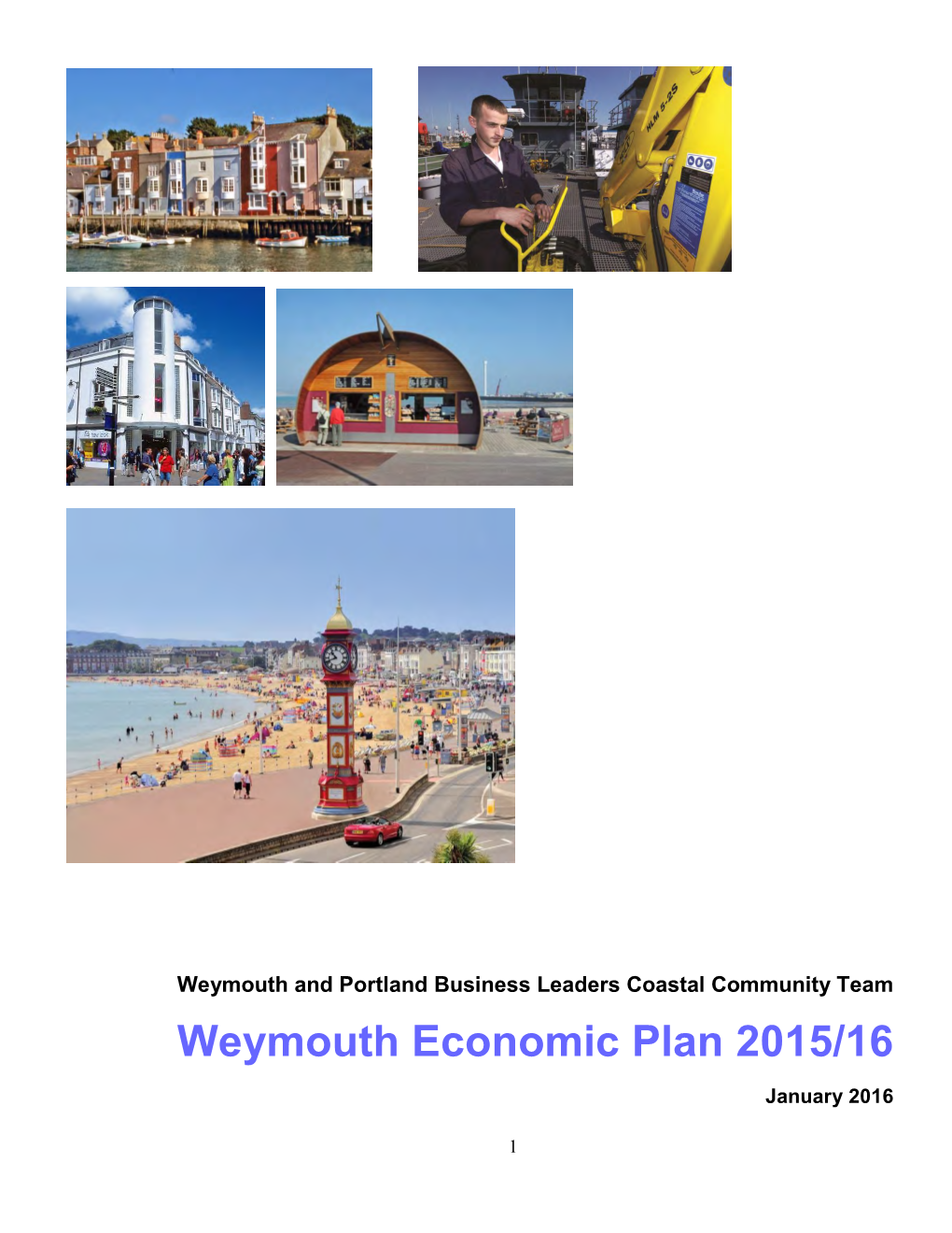 Weymouth Economic Plan 2015/16 January 2016