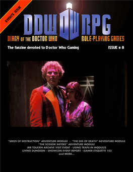 ISSUE # 8 the Fanzine Devoted to Doctor Who Gaming
