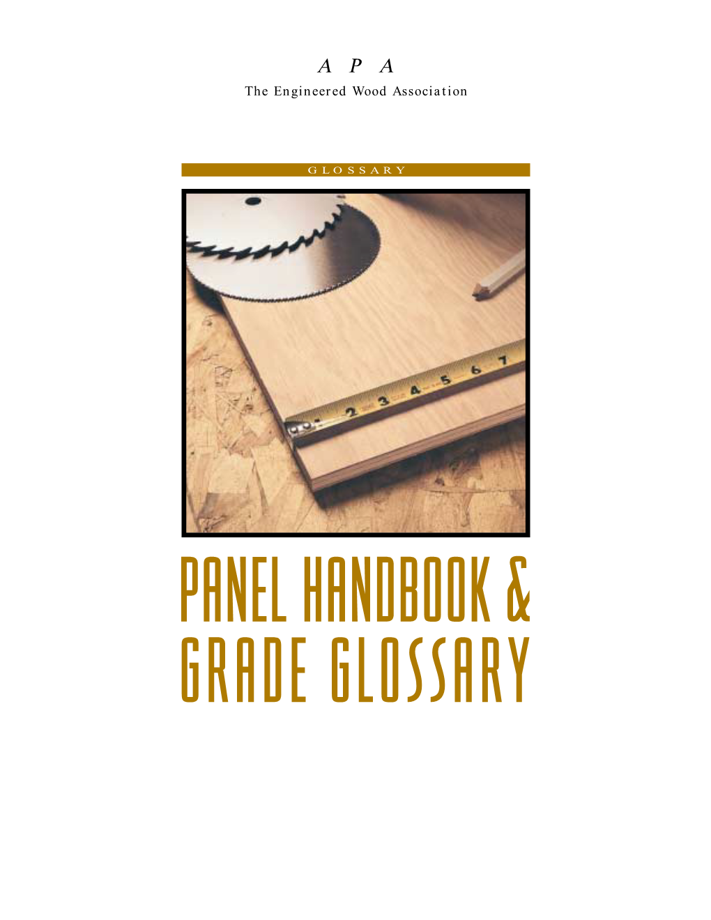 APA Panel Glossary Handbook