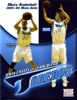 University of San Diego Men's Basketball Media Guide 2005-2006