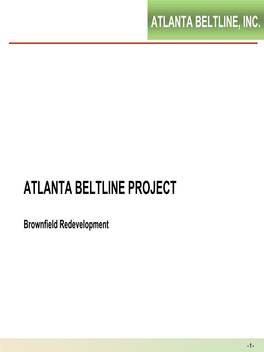 Atlanta Beltline Project