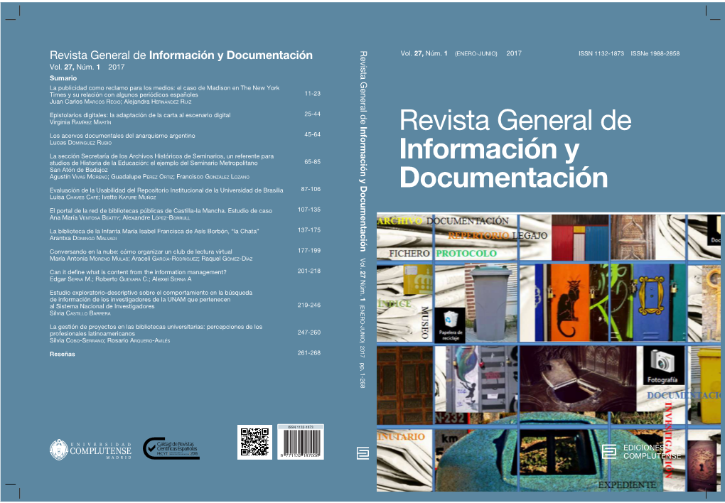 Revista General De Información Y Documentación Vol