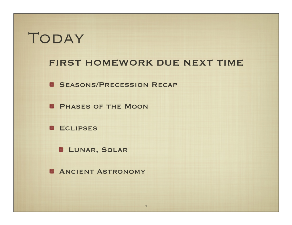 Lunar Phases & Eclipses